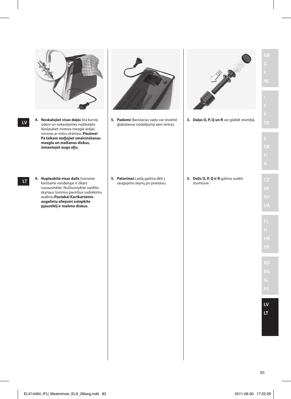Electrolux EMM1000 User Manual | Page 83 / 88