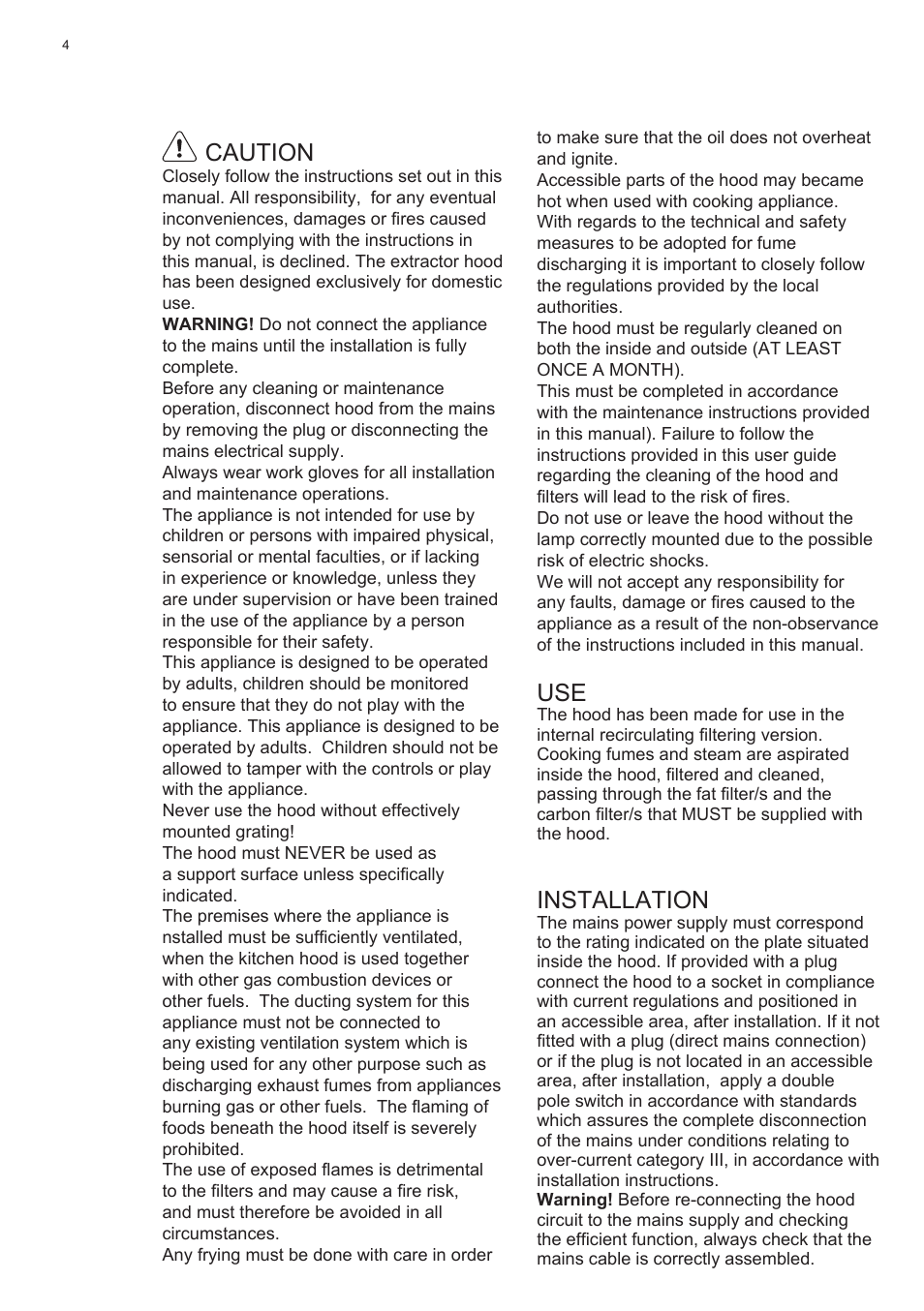 Electrolux EFT635X User Manual | Page 4 / 100