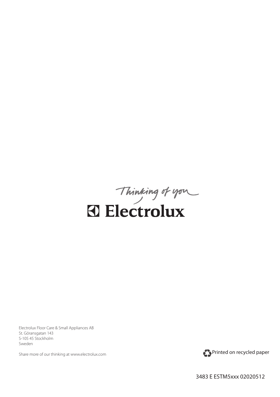 Electrolux ESTM5400 User Manual | Page 100 / 100