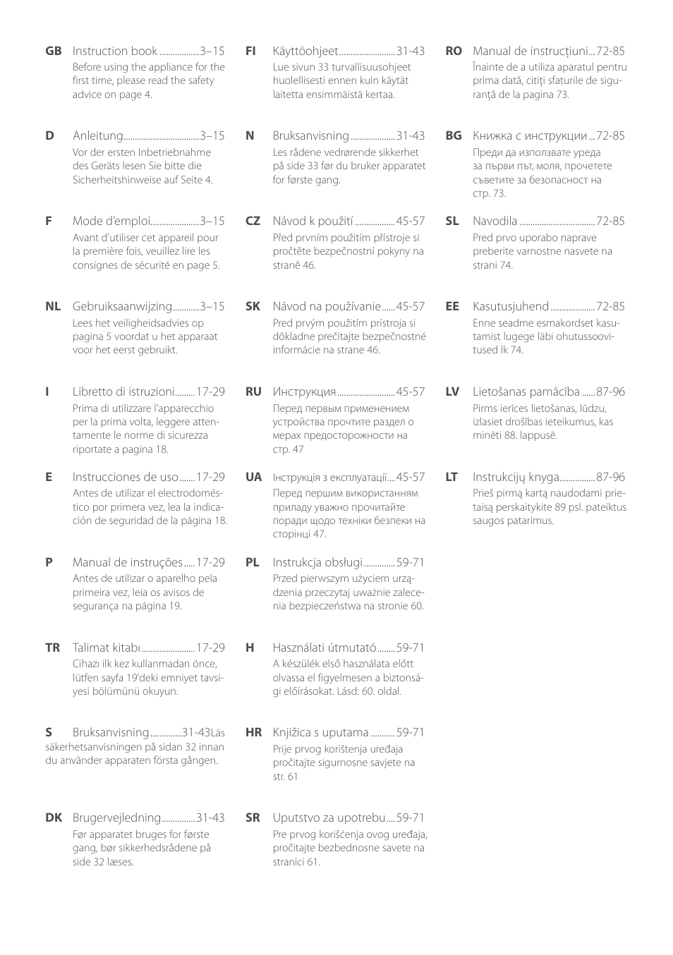 Electrolux ESTM5400 User Manual | Page 2 / 100