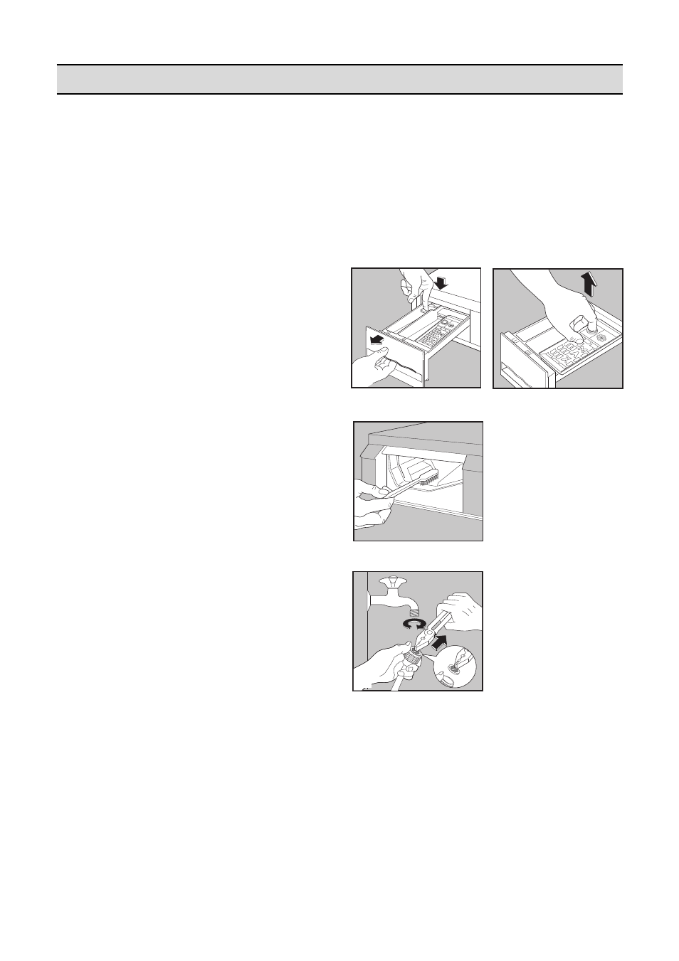 Maintenance, Bodywork, Detergent dispenser drawer | Water inlet filter | Zanussi FL 574 CN User Manual | Page 16 / 39