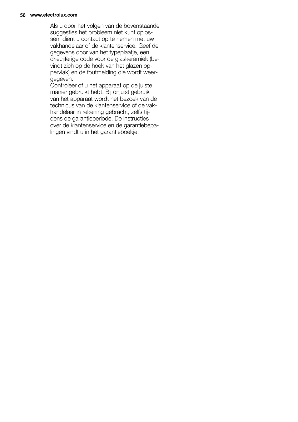 Electrolux EQH4512BOG User Manual | Page 56 / 80