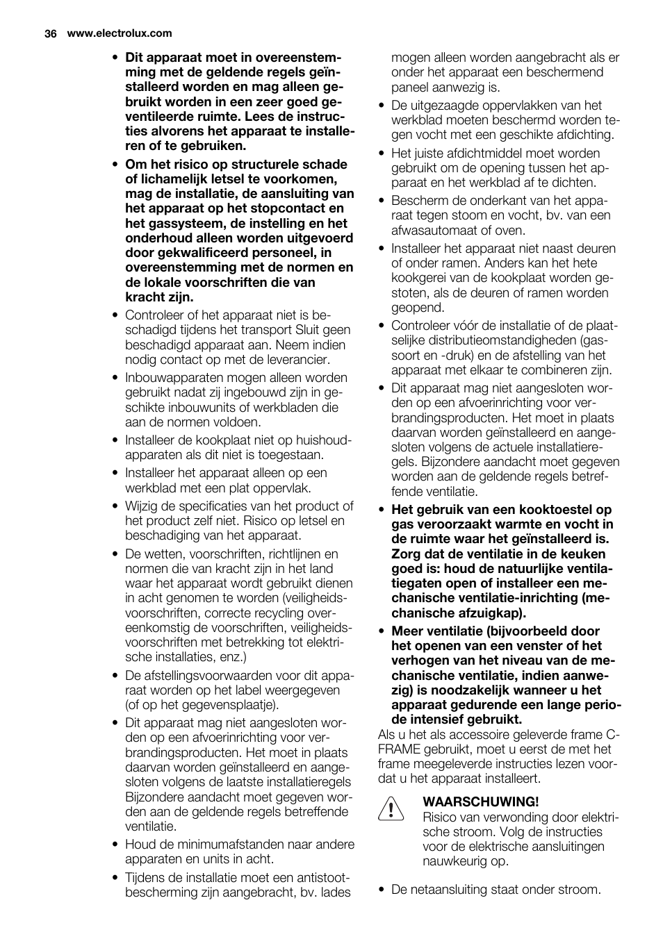 Electrolux EQW4111BOG User Manual | Page 36 / 64