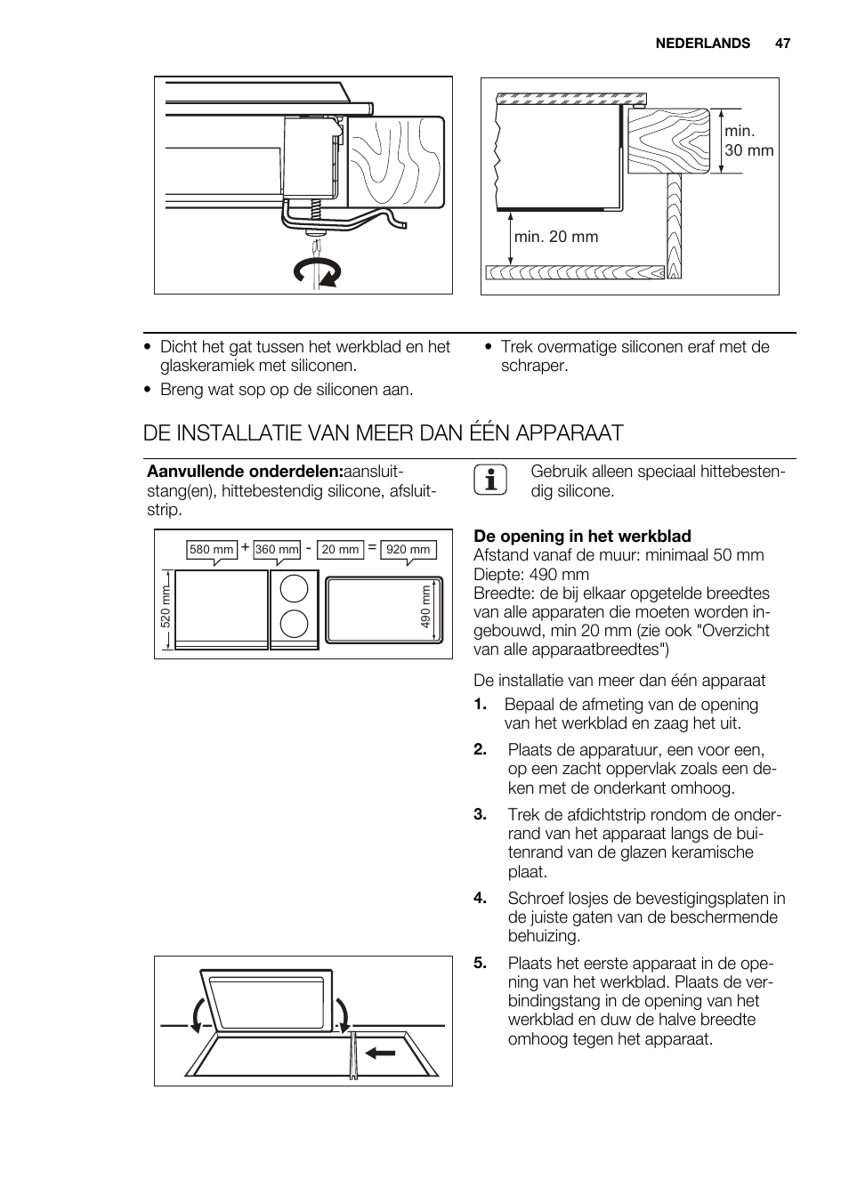 De installatie van meer dan één apparaat | Electrolux EQW4111BOG User Manual | Page 47 / 64