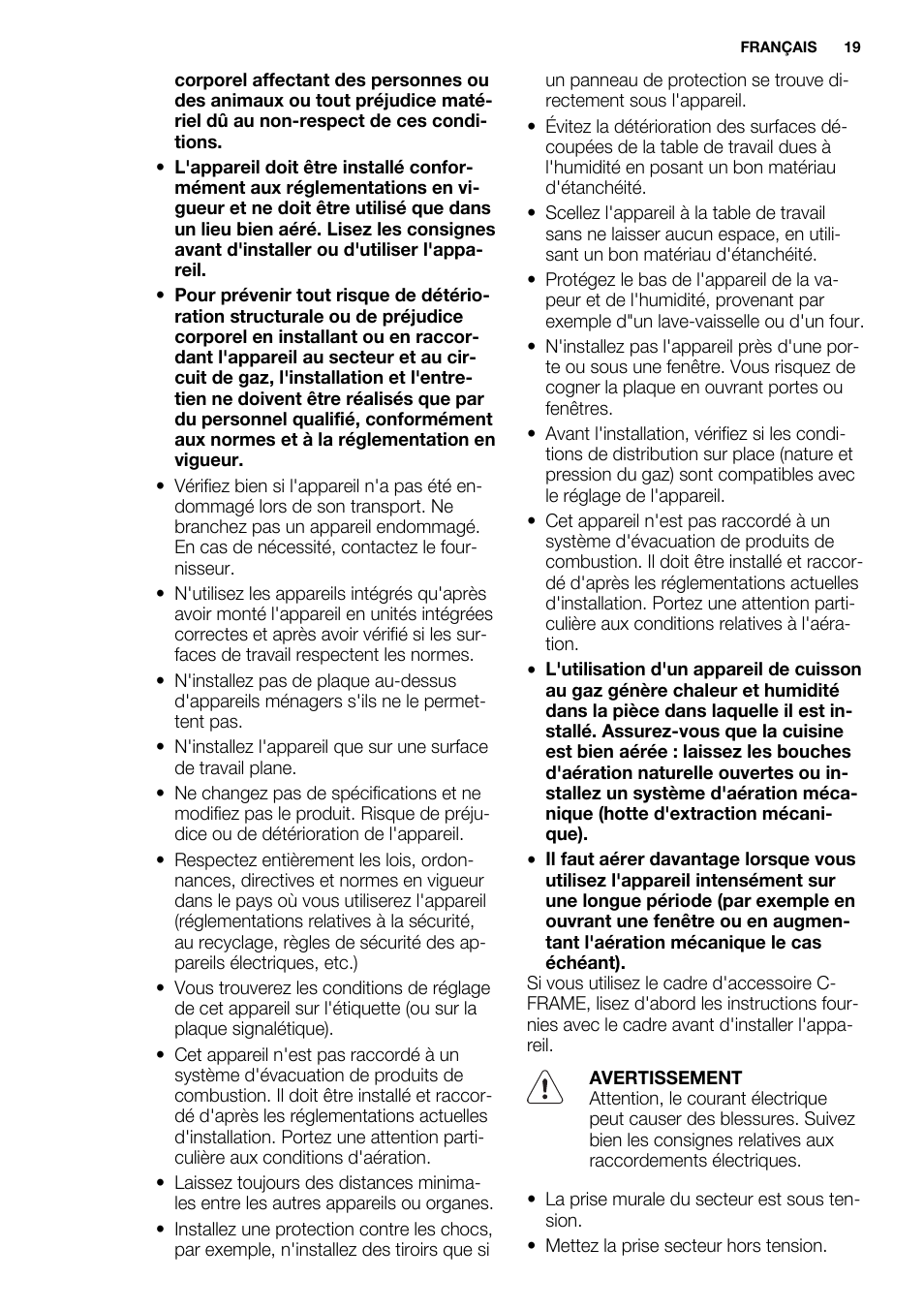 Electrolux EQG4120BOG User Manual | Page 19 / 64