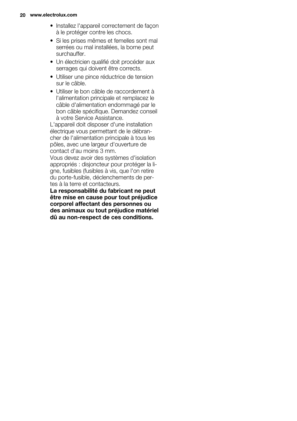 Electrolux EQG4120BOG User Manual | Page 20 / 64
