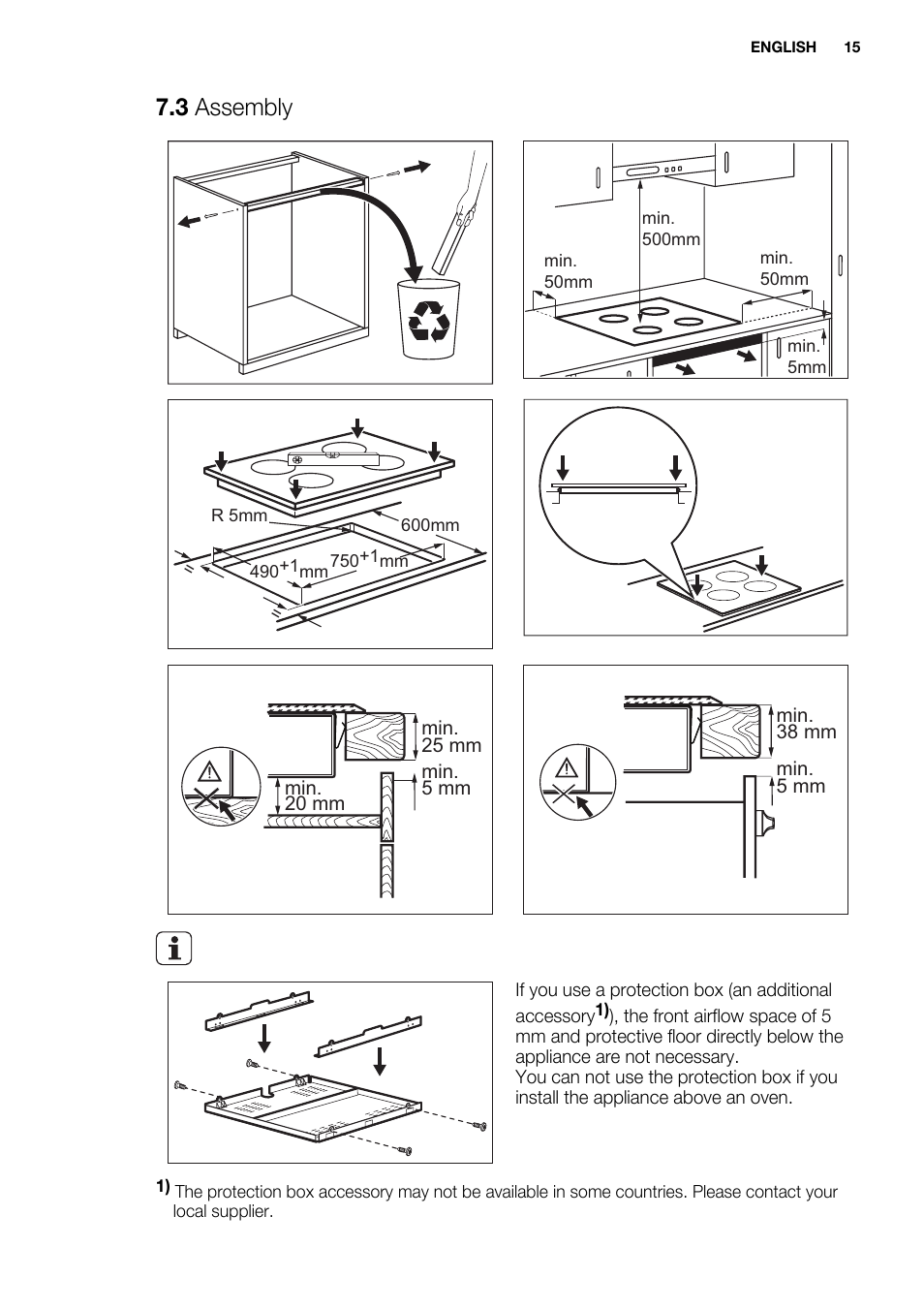 3 assembly | Electrolux EHI8742FOK User Manual | Page 15 / 68