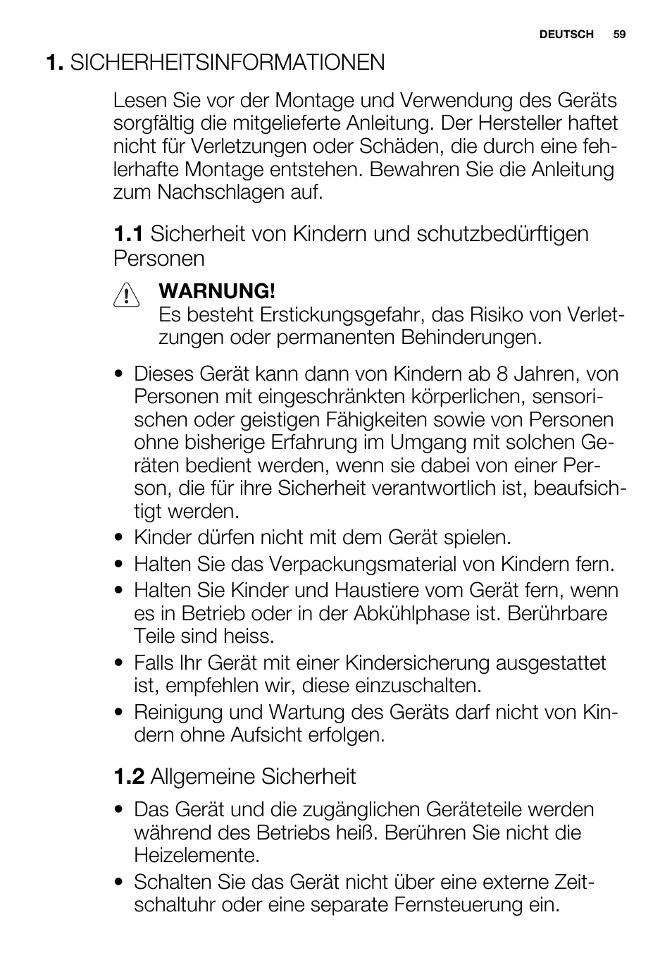 Electrolux EHH9967FOG User Manual | Page 59 / 80