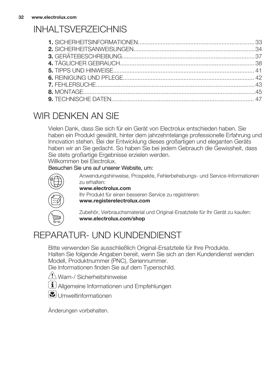 Electrolux EHF6747FOK User Manual | Page 32 / 64