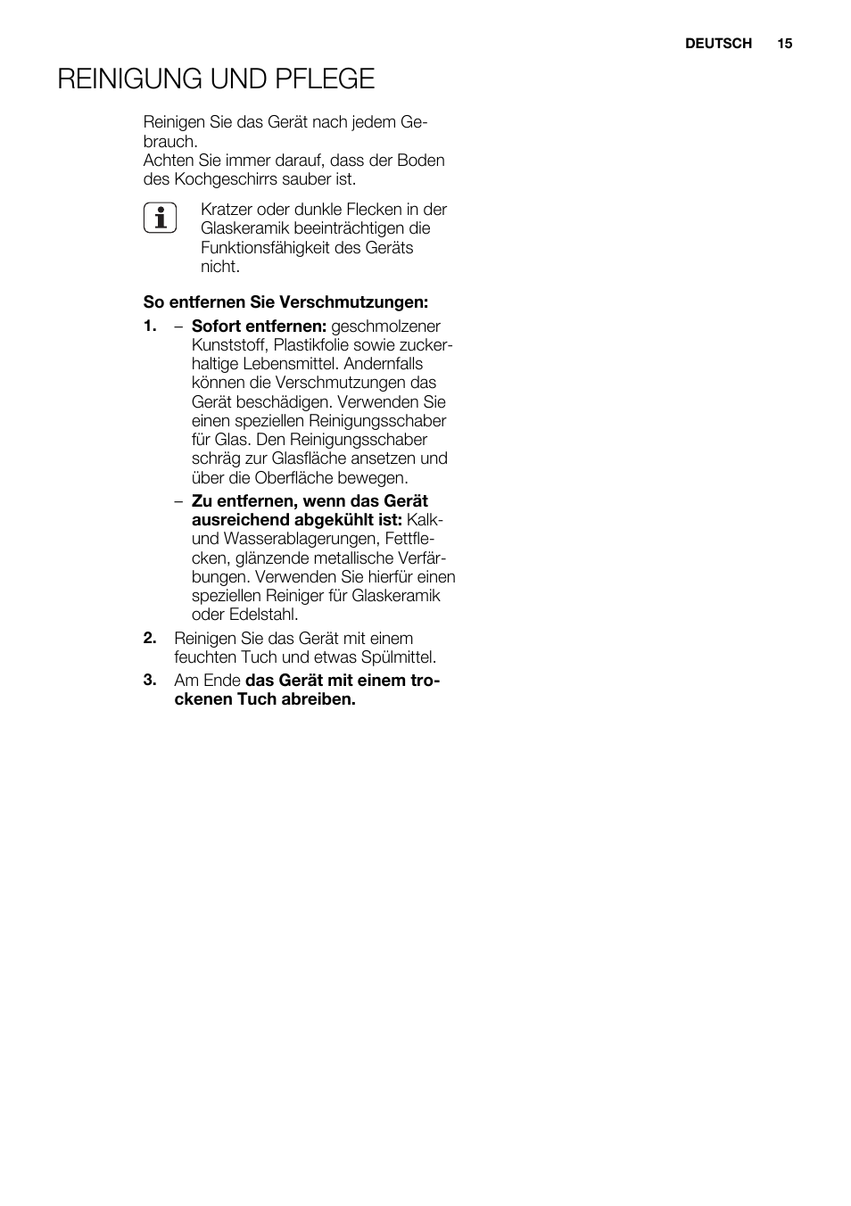 Reinigung und pflege | Electrolux EQL4520BOG User Manual | Page 15 / 84