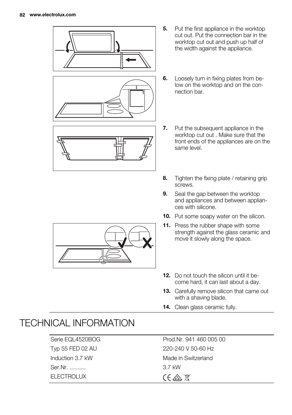 Technical information | Electrolux EQL4520BOG User Manual | Page 82 / 84