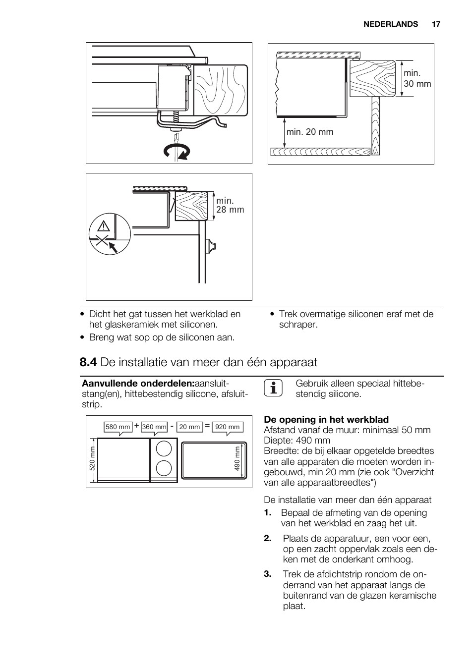 4 de installatie van meer dan één apparaat | Electrolux EQT4520BOG User Manual | Page 17 / 76