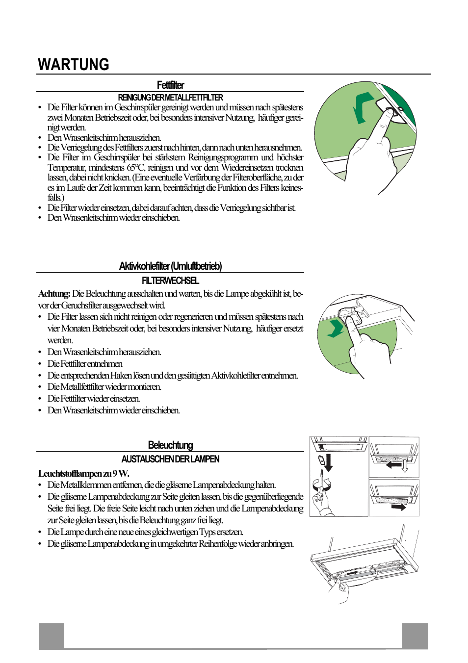 Wartung, De 2 21 | Electrolux EFP60241X User Manual | Page 21 / 48