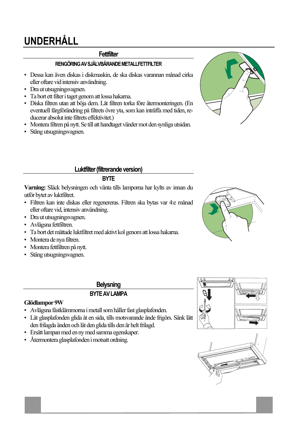 Underhåll, Se 3 39 | Electrolux EFP60241X User Manual | Page 39 / 48