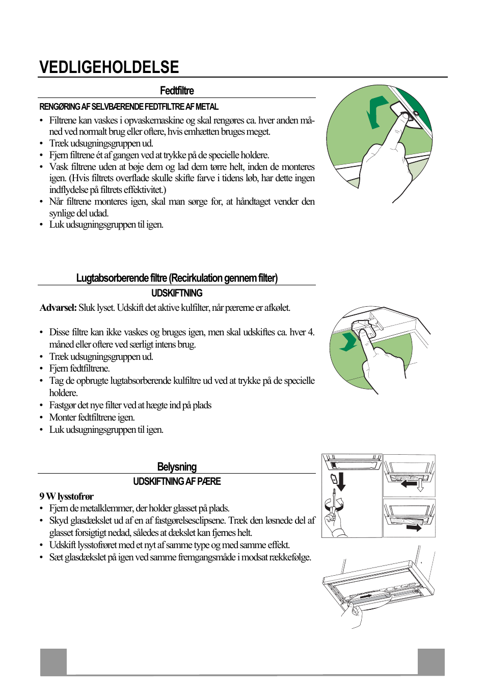 Vedligeholdelse, Dk 4 45 | Electrolux EFP60241X User Manual | Page 45 / 48