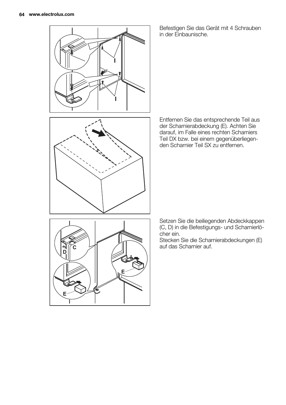 Electrolux EJN2301AOW User Manual | Page 64 / 96