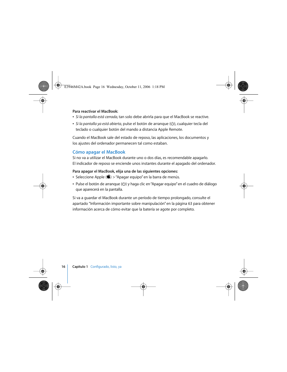 Apple MacBook (13 pulgadas, finales de 2006) User Manual | Page 16 / 76