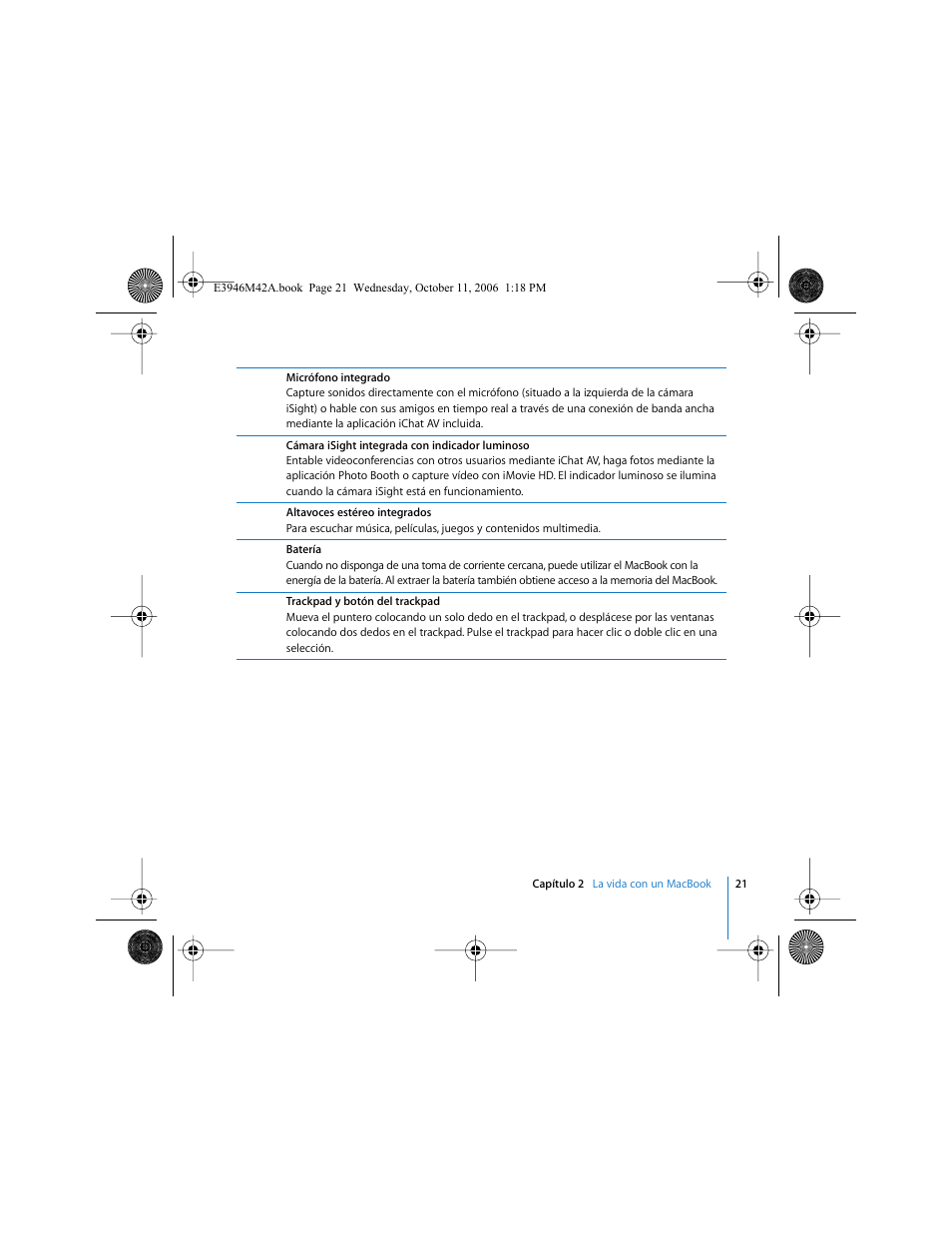 Apple MacBook (13 pulgadas, finales de 2006) User Manual | Page 21 / 76