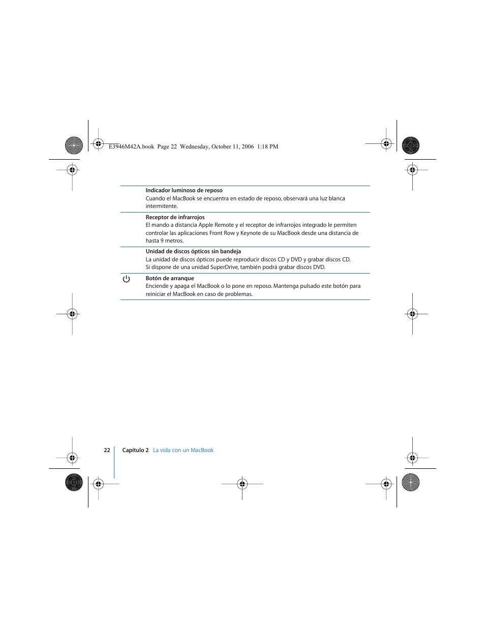 Apple MacBook (13 pulgadas, finales de 2006) User Manual | Page 22 / 76
