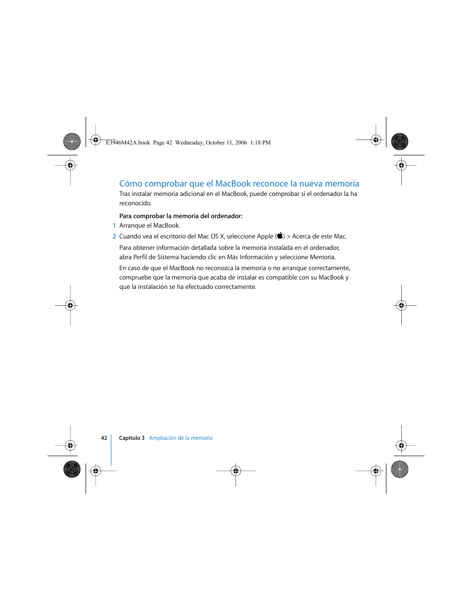 Apple MacBook (13 pulgadas, finales de 2006) User Manual | Page 42 / 76