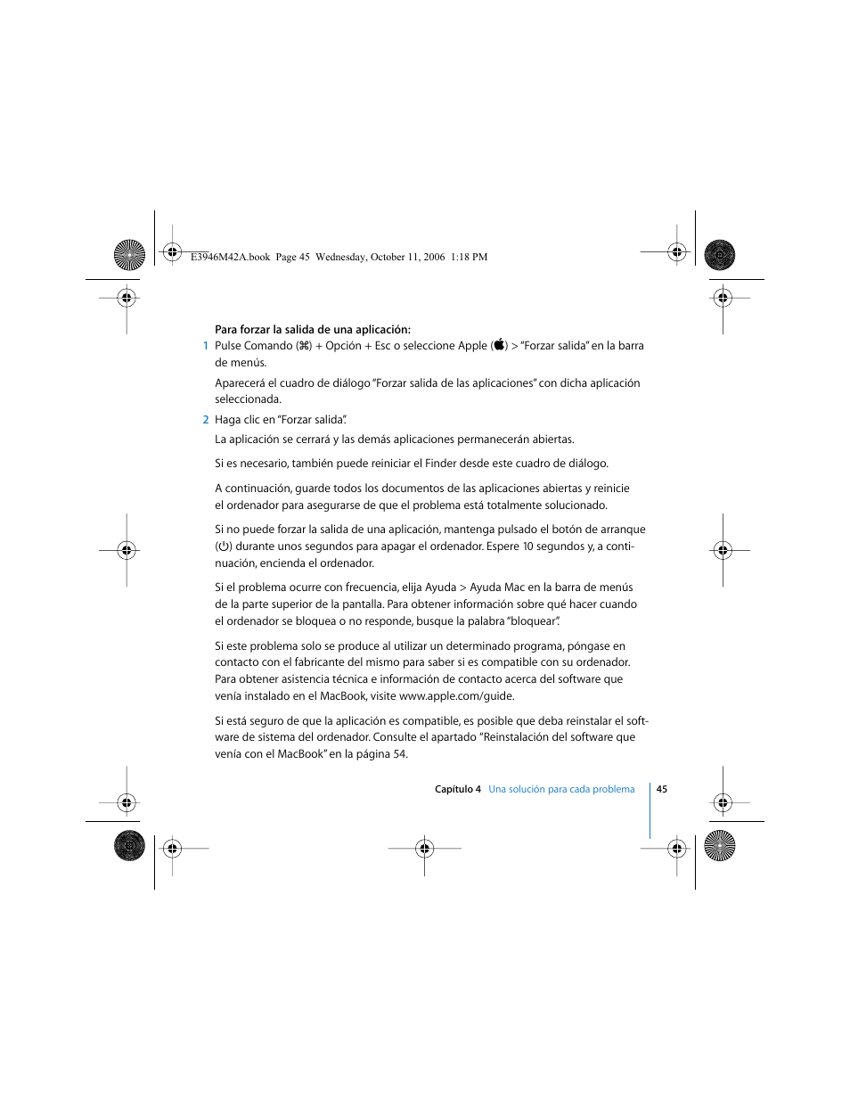 Apple MacBook (13 pulgadas, finales de 2006) User Manual | Page 45 / 76