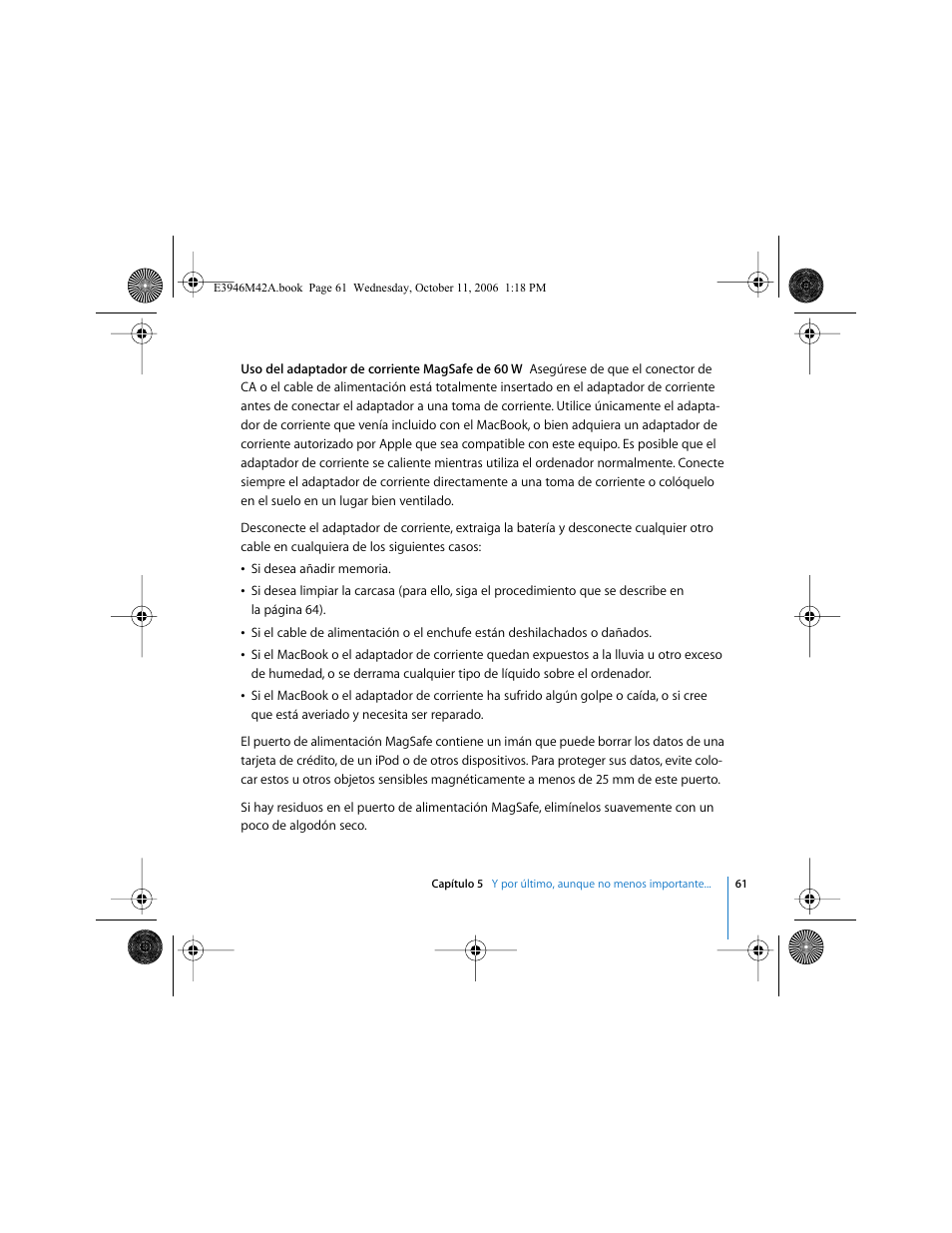 Apple MacBook (13 pulgadas, finales de 2006) User Manual | Page 61 / 76