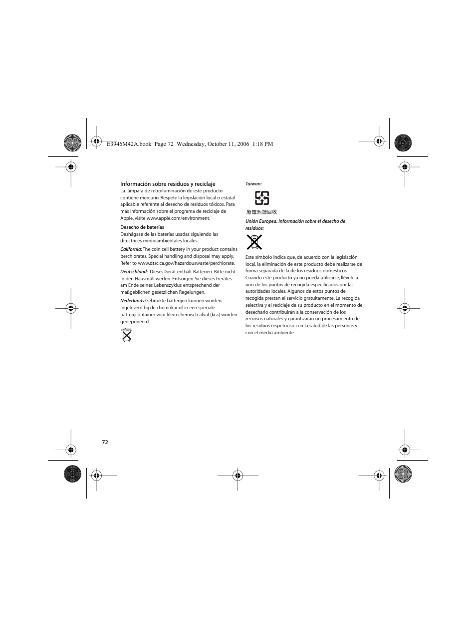 Apple MacBook (13 pulgadas, finales de 2006) User Manual | Page 72 / 76