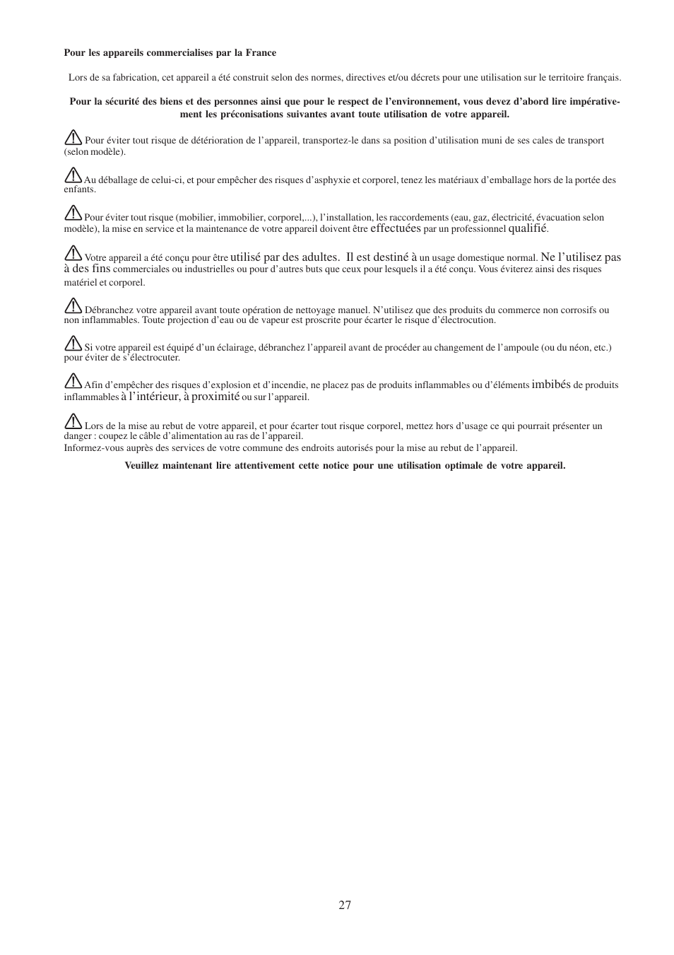 Electrolux EFP6460X User Manual | Page 27 / 80