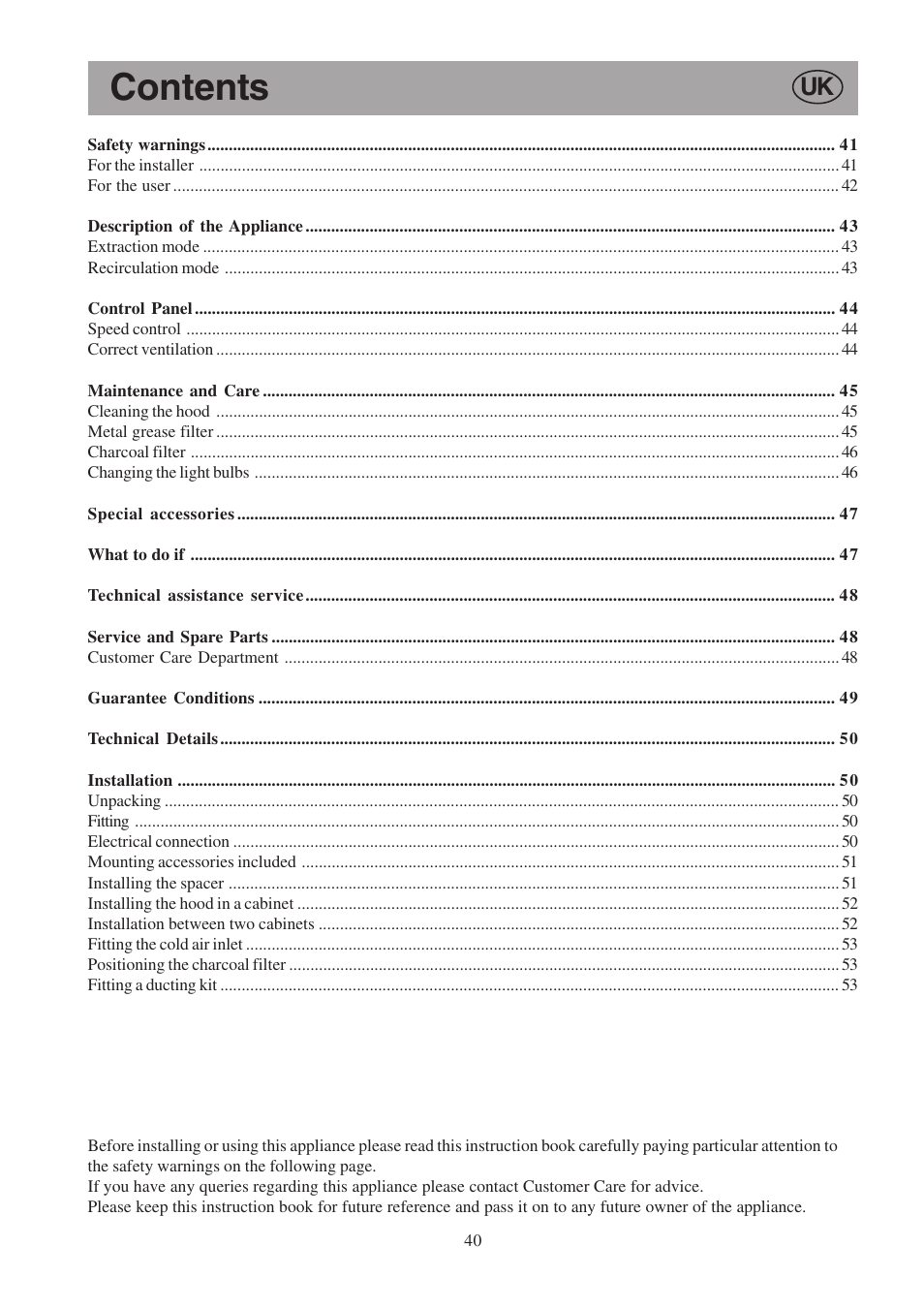 Electrolux EFP6460X User Manual | Page 40 / 80