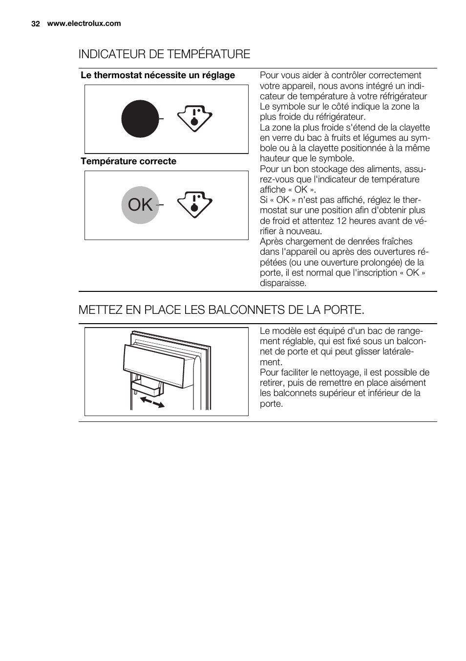 Electrolux ERY1201FOW User Manual | Page 32 / 68