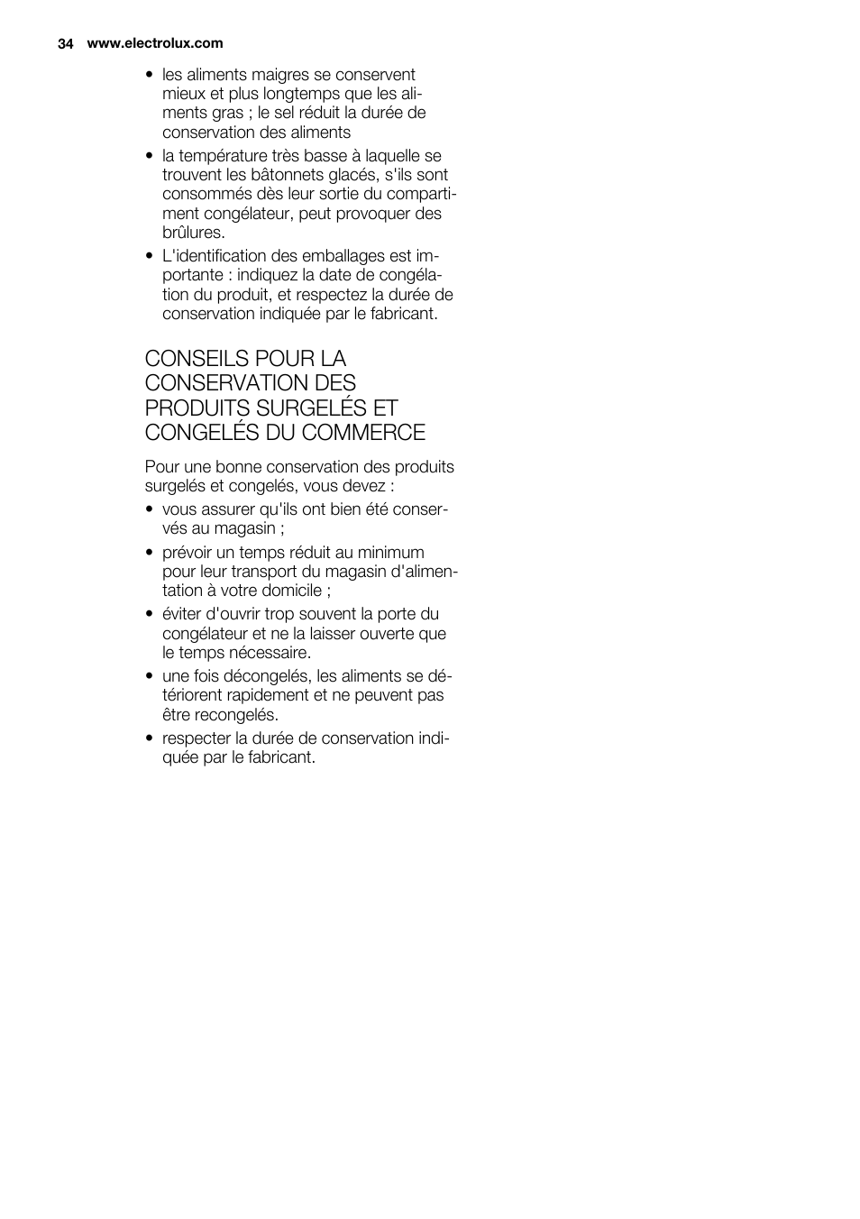 Electrolux ERY1201FOW User Manual | Page 34 / 68