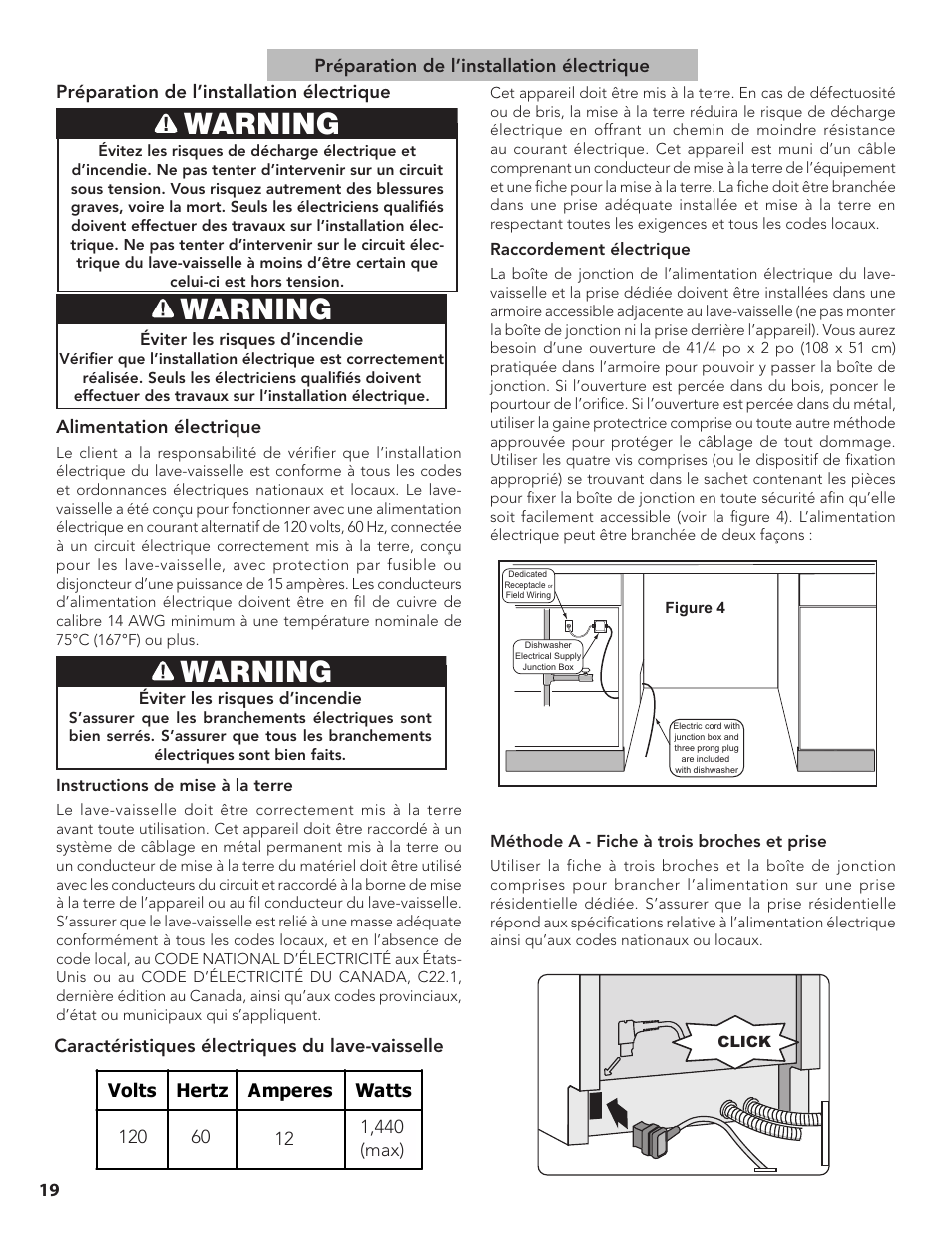 Warning | Bosch SGE63E15UC User Manual | Page 20 / 39
