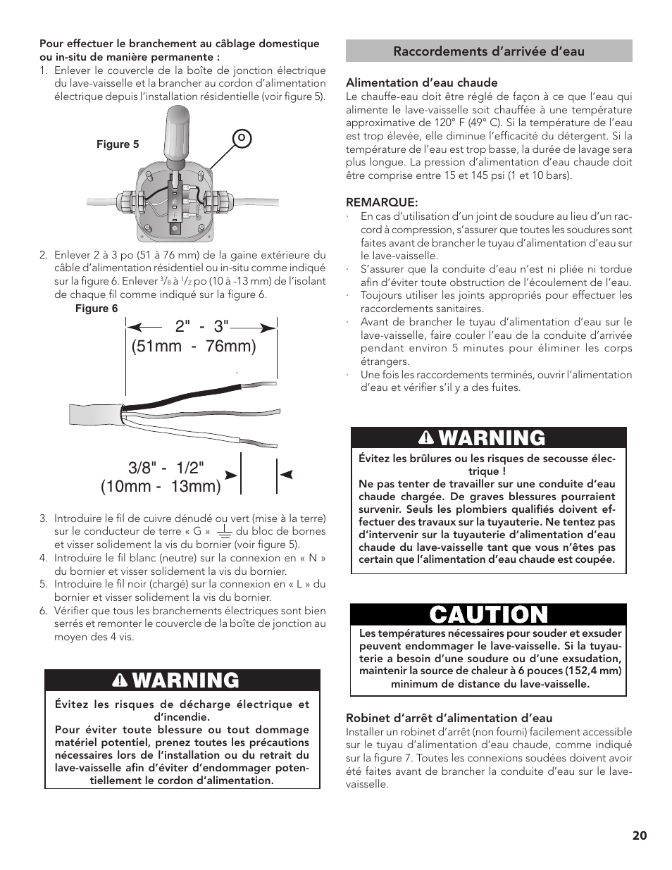 Warning | Bosch SGE63E15UC User Manual | Page 21 / 39