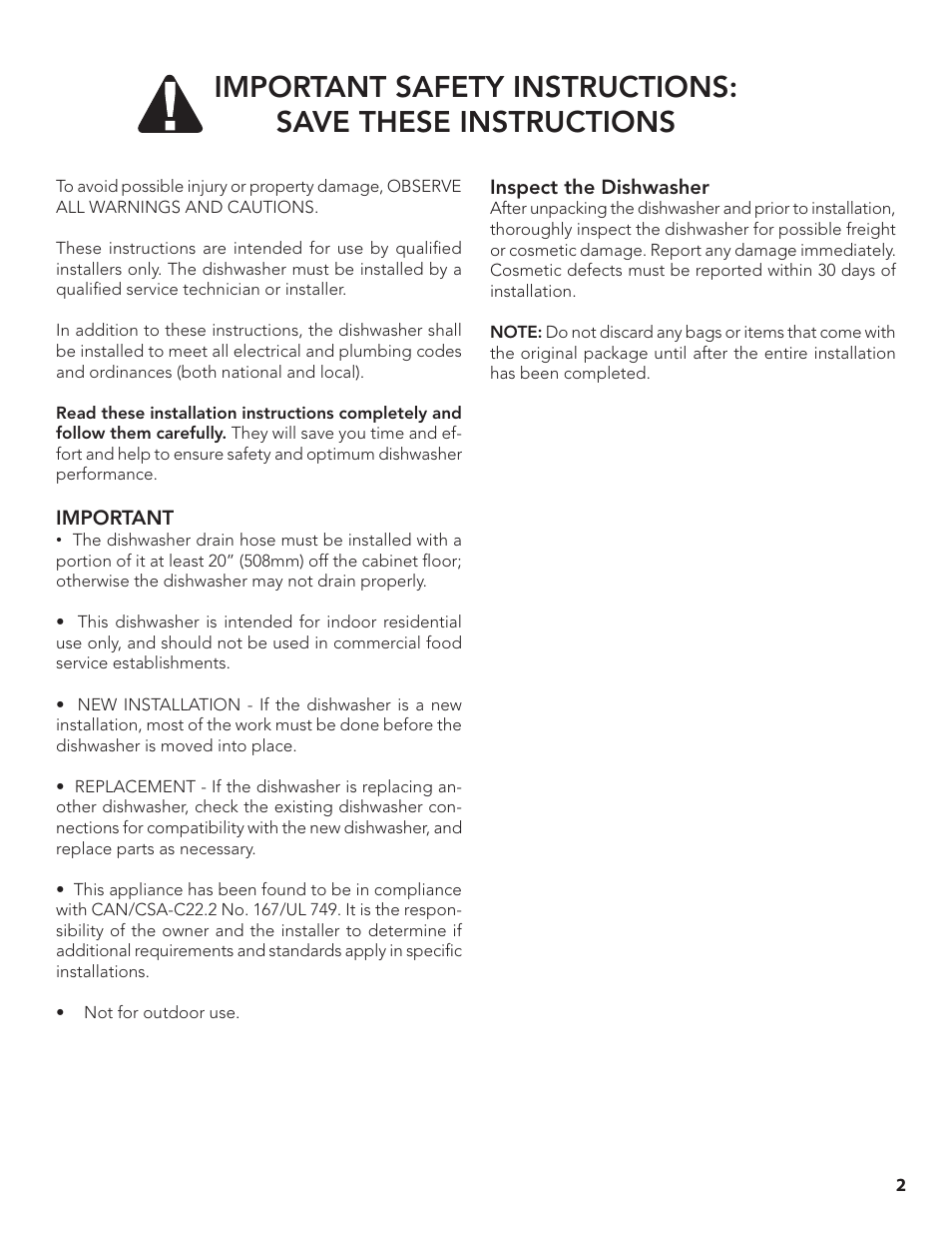 Bosch SGE63E15UC User Manual | Page 3 / 39