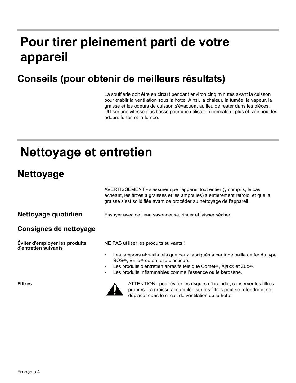 Nettoyage quotidien, Consignes de nettoyage | Bosch DHL755BUC User Manual | Page 16 / 32