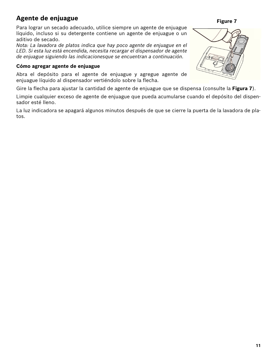 Agente de enjuague, Cómo agregar agente de enjuague | Bosch SHX3AR52UC User Manual | Page 53 / 64