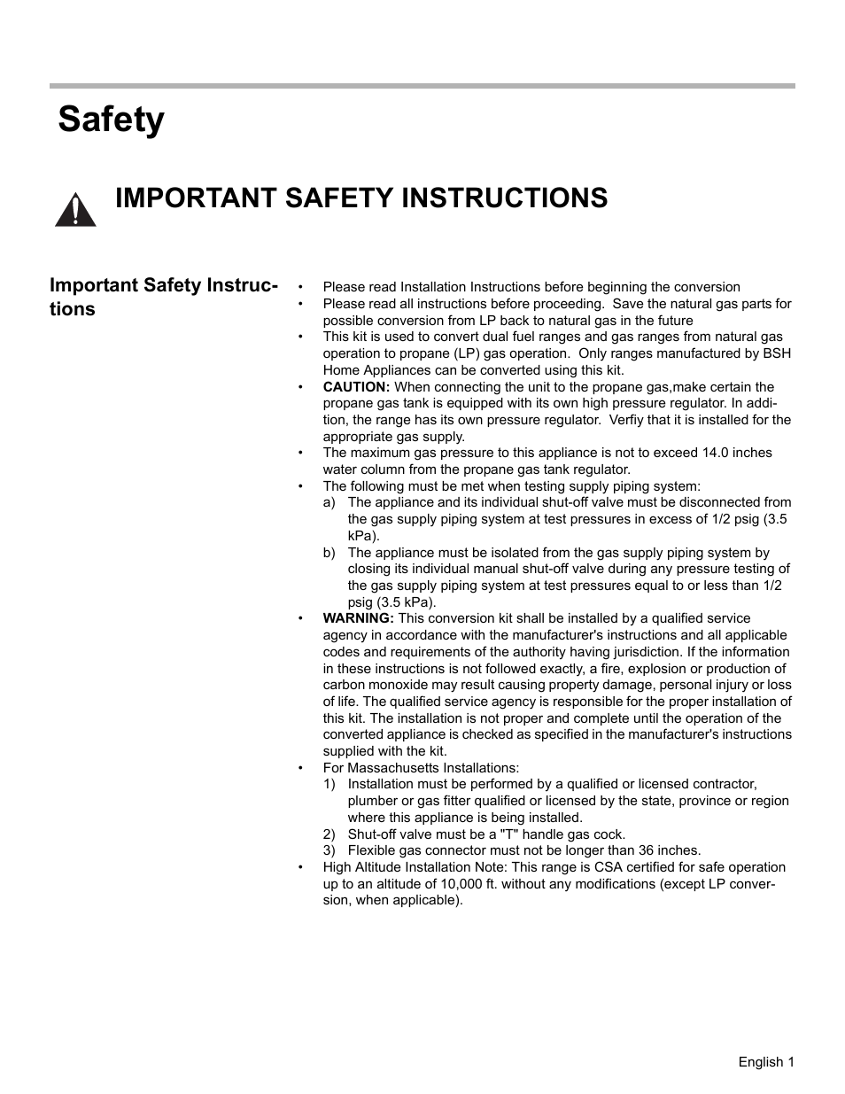 Safety, Important safety instructions, Important safety instruc- tions | Bosch HDS7052U User Manual | Page 3 / 32