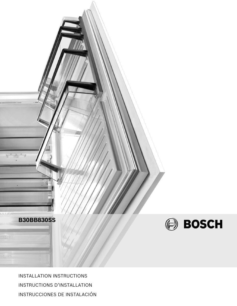 Bosch B30BB830SS User Manual | 61 pages