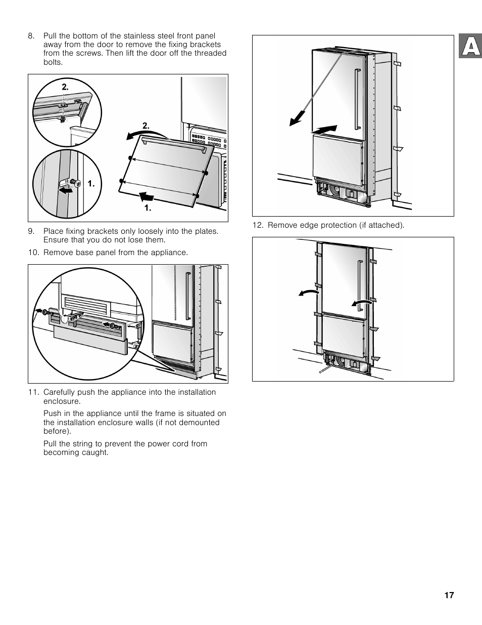 Bosch B30BB830SS User Manual | Page 17 / 61