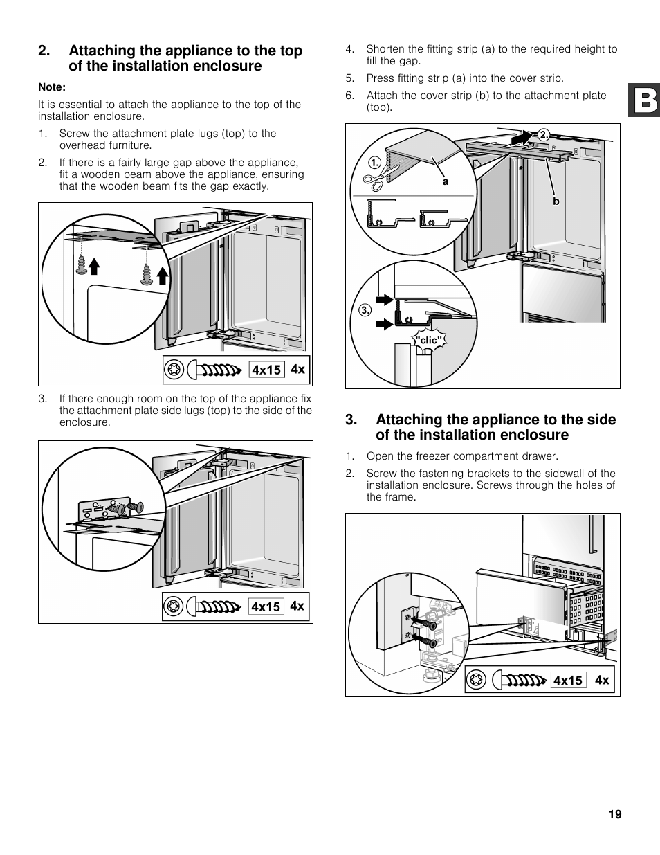 Bosch B30BB830SS User Manual | Page 19 / 61