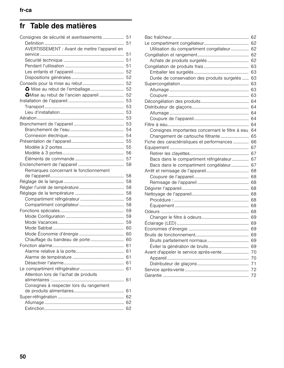 Bosch B30BB830SS User Manual | Page 50 / 74
