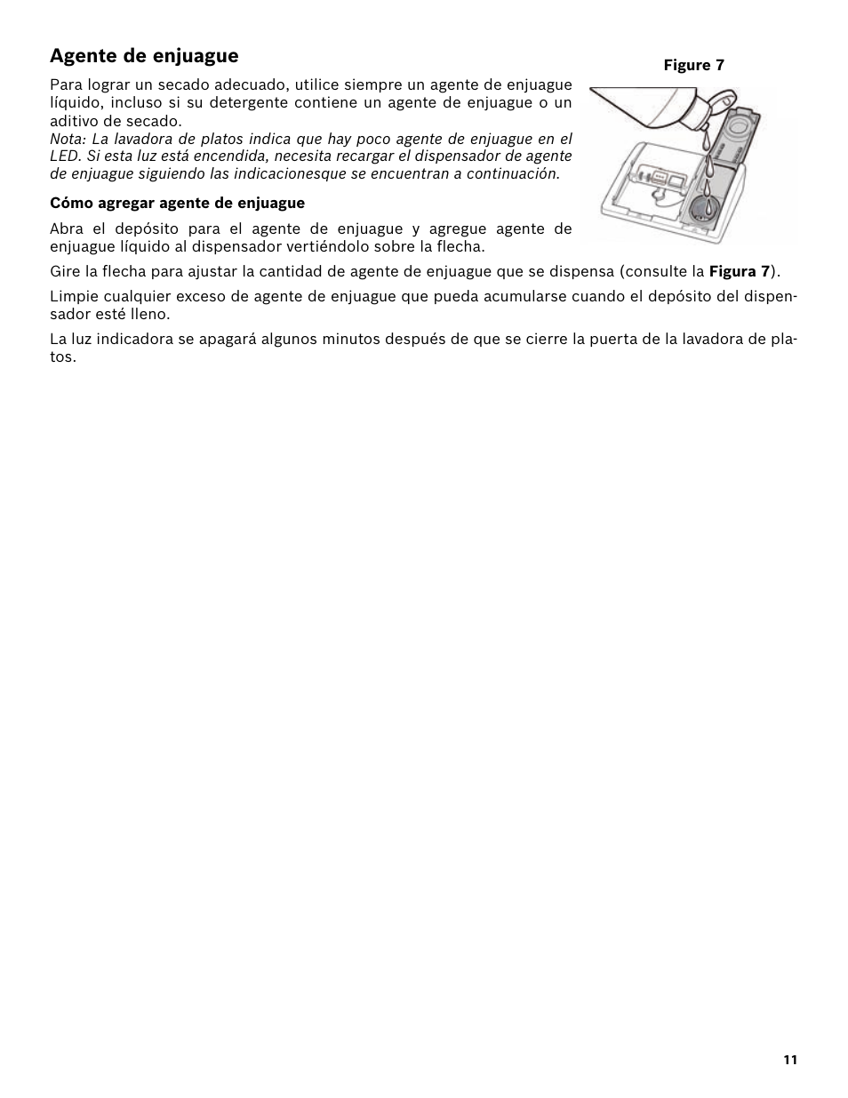 Agente de enjuague, Cómo agregar agente de enjuague | Bosch SHX3AR55UC User Manual | Page 53 / 64