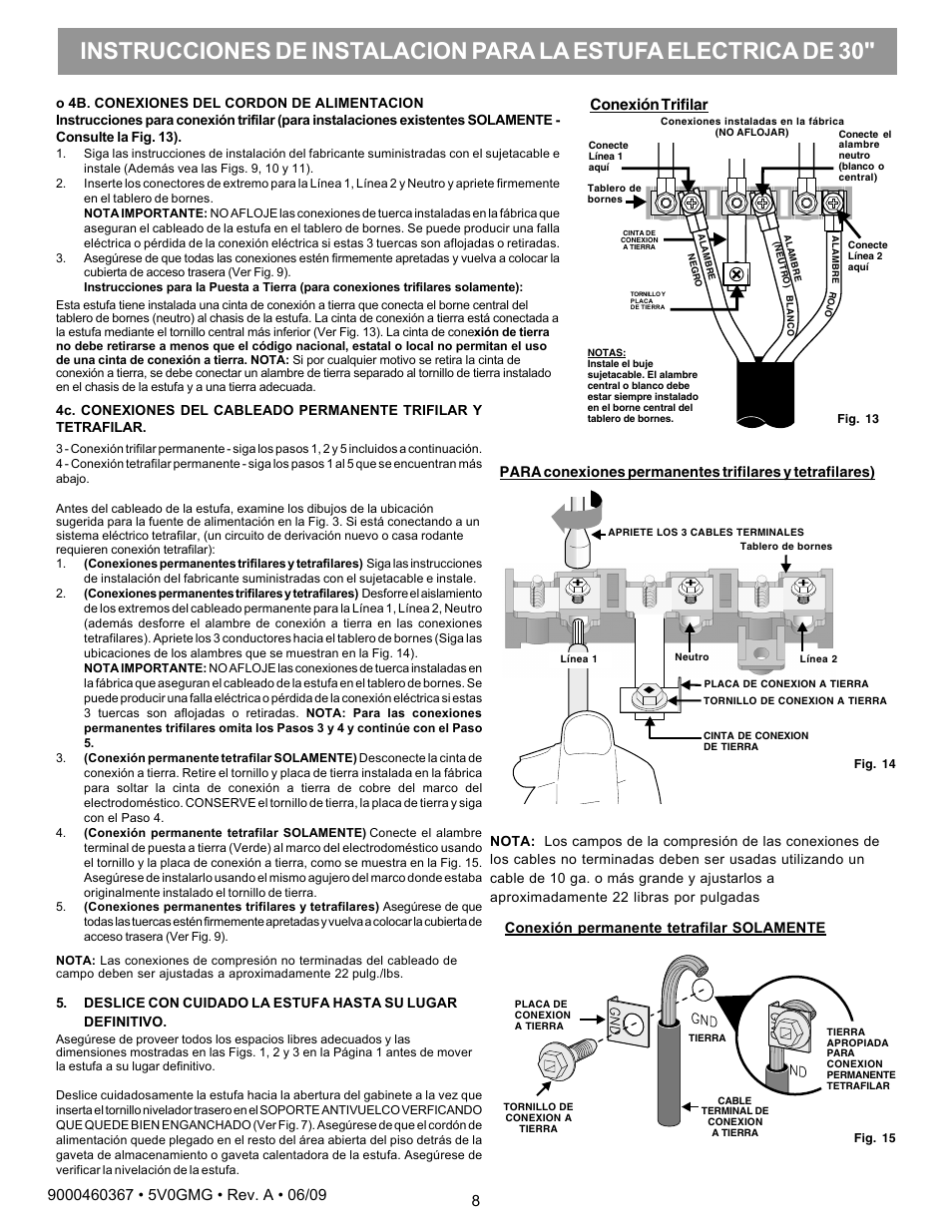 Conexión trifilar | Bosch HES3063U User Manual | Page 8 / 8