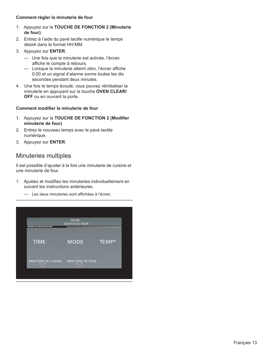 Minuteries multiples | Bosch HSLP451UC User Manual | Page 50 / 116