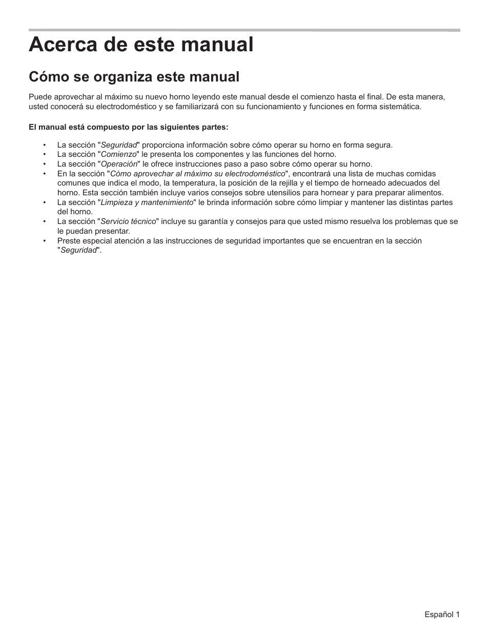 Acerca de este manual, Cómo se organiza este manual | Bosch HSLP451UC User Manual | Page 76 / 116