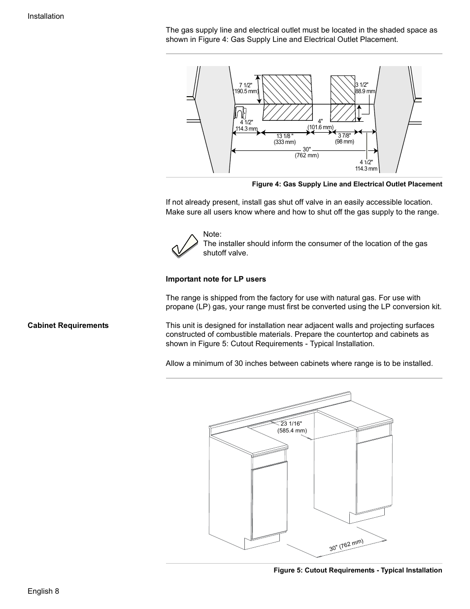 Cabinet requirements | Bosch HDI7282U User Manual | Page 10 / 80