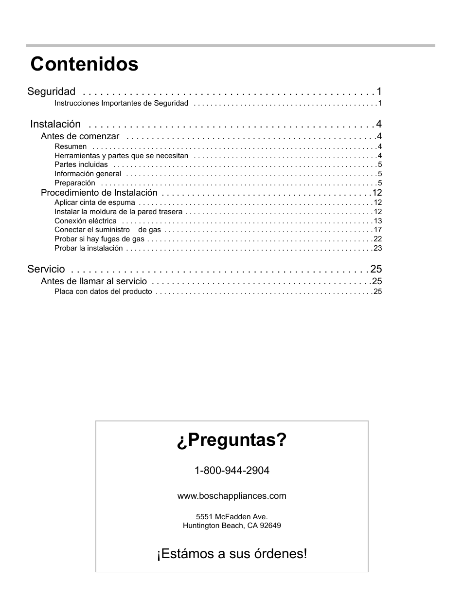 Bosch HDI7282U User Manual | Page 54 / 80
