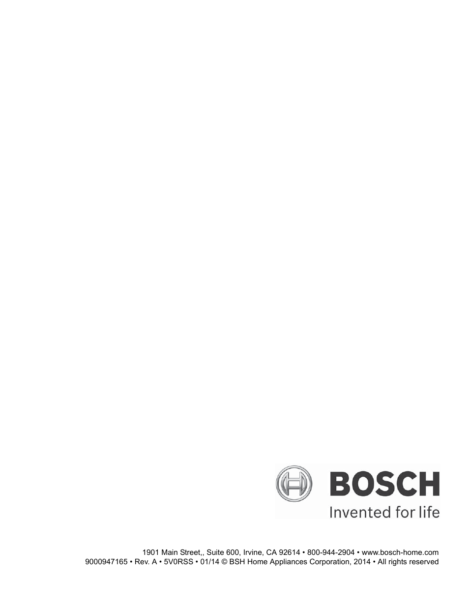 Bosch NGM8055UC User Manual | Page 24 / 24