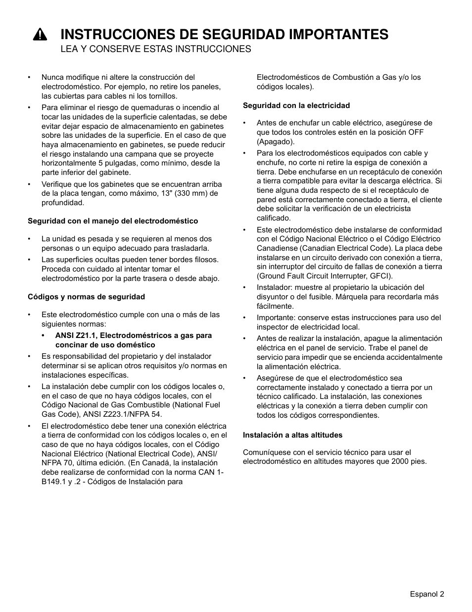 9instrucciones de seguridad importantes | Bosch NGM8655UC User Manual | Page 27 / 36