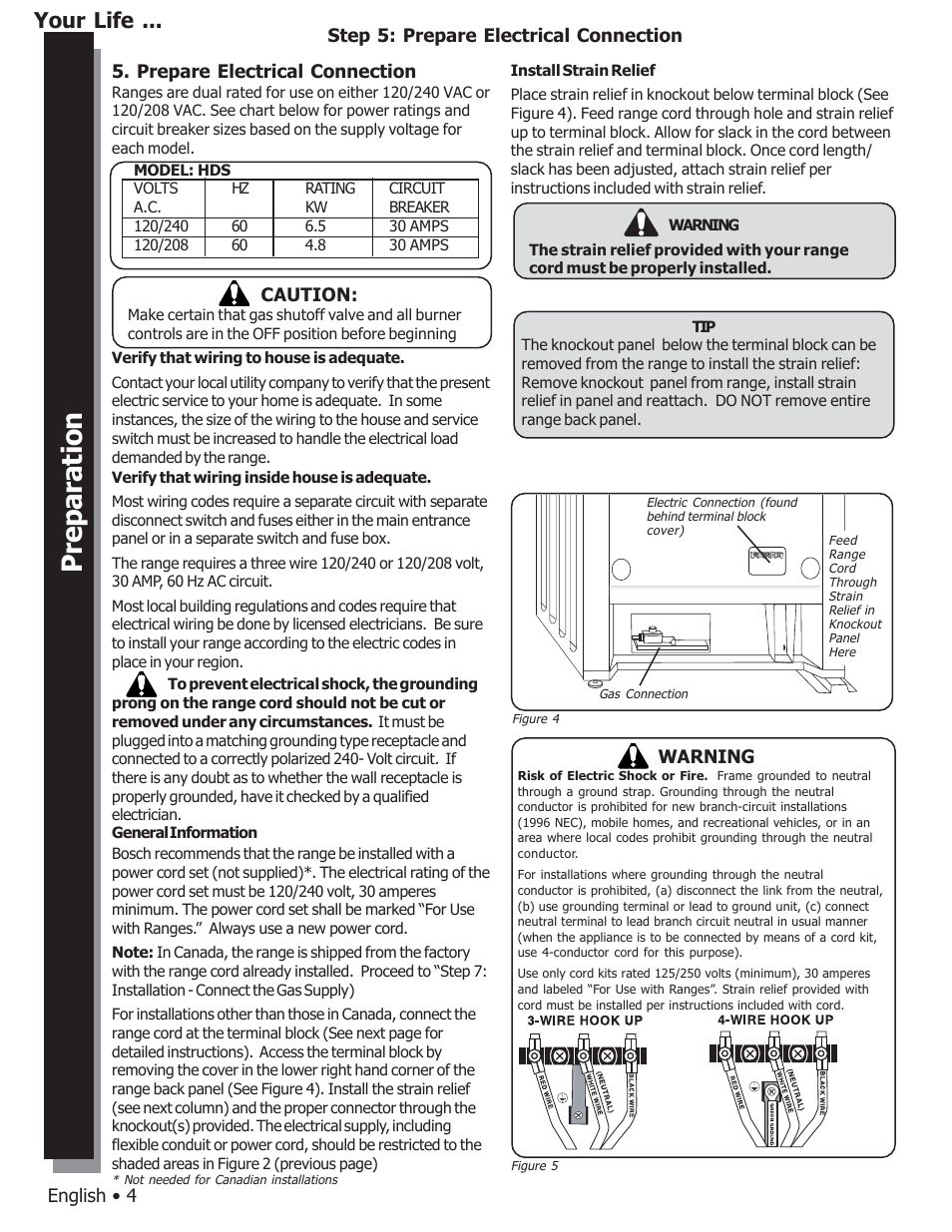 Your life | Bosch HDS7052U User Manual | Page 6 / 28